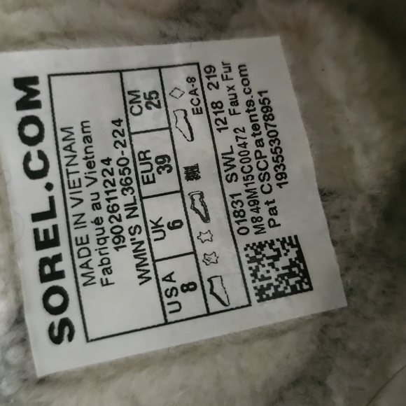 Sorel Women's Whistler Winter Boots Size 7 - 8 - Picture 5 of 9